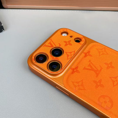 HypedEffects louis vuitton Monogram Leather Card Holder Phone Case for iPhone 14 to iPhone 17 Pro Max