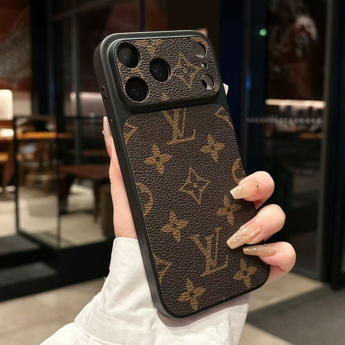 HypedEffects louis vuitton Monogram Luxury Phone Case for iPhone 14 to iPhone 17 Pro Max Designer Style Back Cover