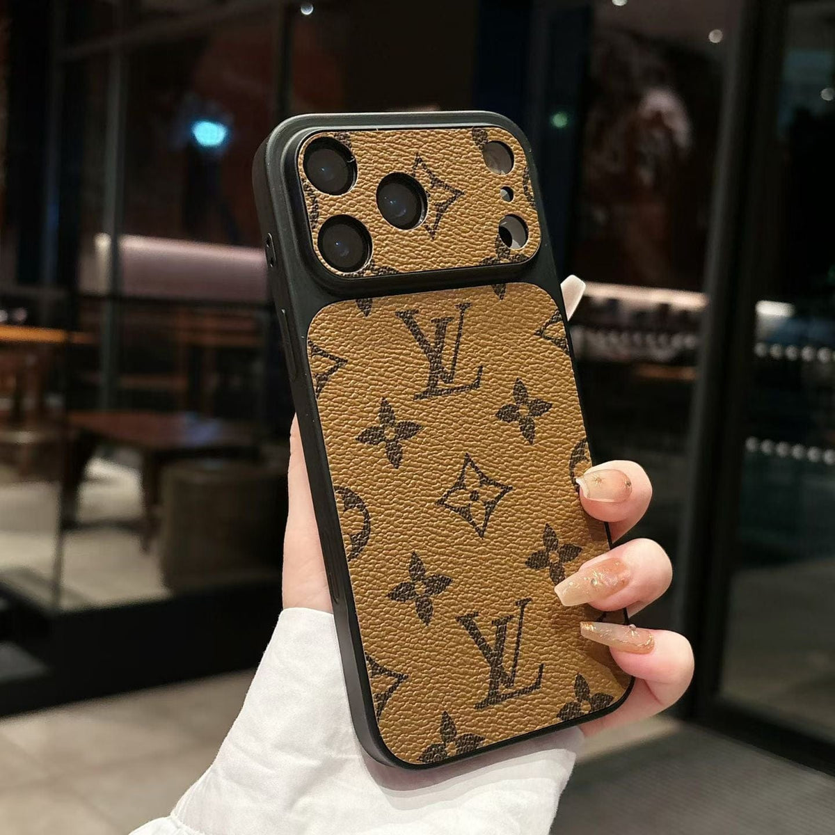 HypedEffects louis vuitton Monogram Luxury Phone Case for iPhone 14 to iPhone 17 Pro Max Designer Style Back Cover