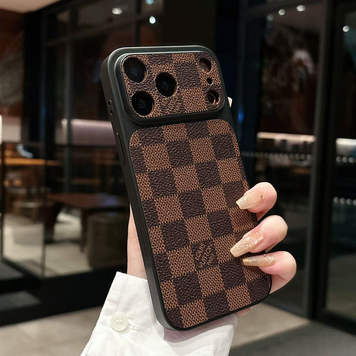 HypedEffects louis vuitton Monogram Luxury Phone Case for iPhone 14 to iPhone 17 Pro Max Designer Style Back Cover