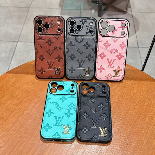 HypedEffects louis vuitton Monogram Luxury Phone Case for iPhone 17 with Embossed Pattern