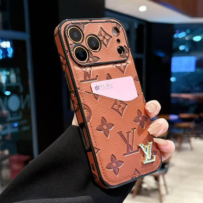 HypedEffects louis vuitton Monogram Luxury Phone Case for iPhone 17 with Embossed Pattern