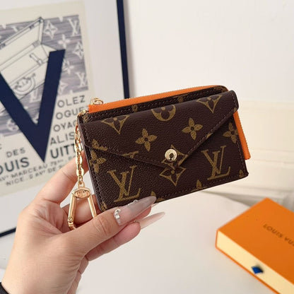 HypedEffects louis vuitton Monogram Wallet Card Holder with Key Clip
