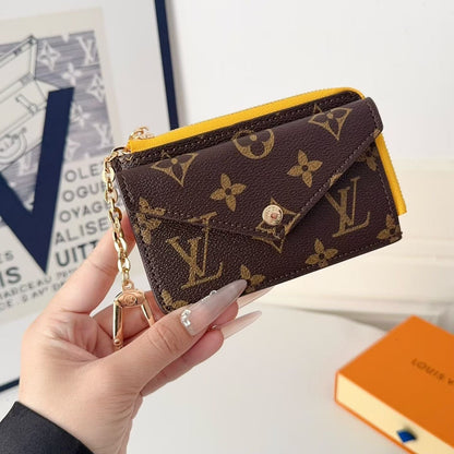 HypedEffects louis vuitton Monogram Wallet Card Holder with Key Clip