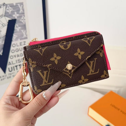 HypedEffects louis vuitton Monogram Wallet Card Holder with Key Clip