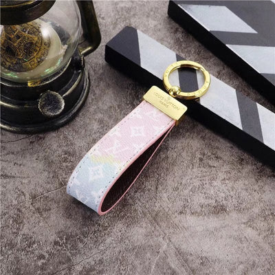 HypedEffects Louis Vuitton Pastel Monogram Key Holders with Gold Accents | LV Keychain