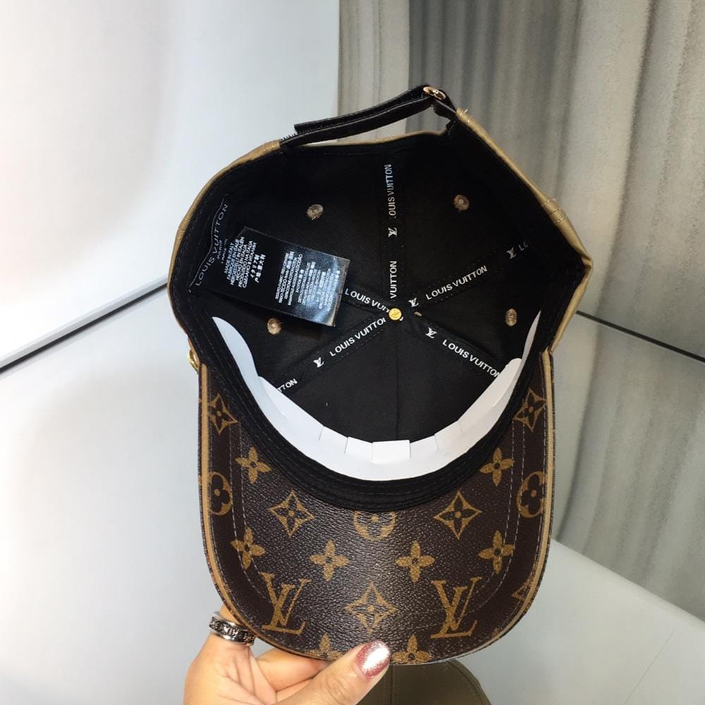 HypedEffects louis vuitton Premium Brown and Caramel Cap for Men