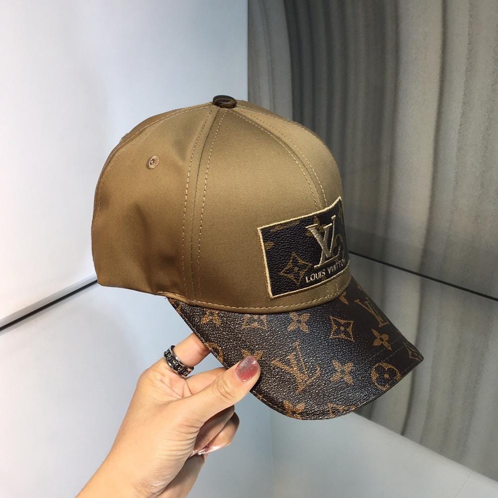 HypedEffects louis vuitton Premium Brown and Caramel Cap for Men