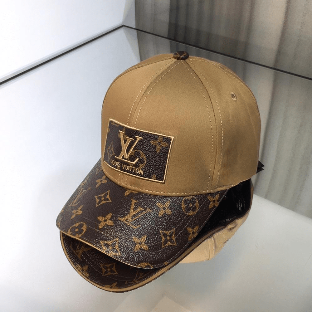 HypedEffects louis vuitton Premium Brown and Caramel Cap for Men