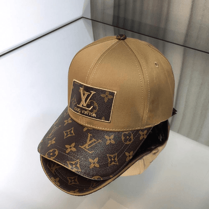 HypedEffects louis vuitton Premium Brown and Caramel Cap for Men