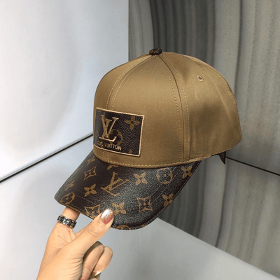 HypedEffects louis vuitton Premium Brown and Caramel Cap for Men