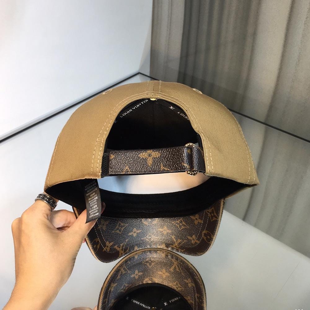 HypedEffects louis vuitton Premium Brown and Caramel Cap for Men