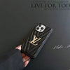 HypedEffects Louis Vuitton Quilted Leather iPhone Cases with Gold LV Logo