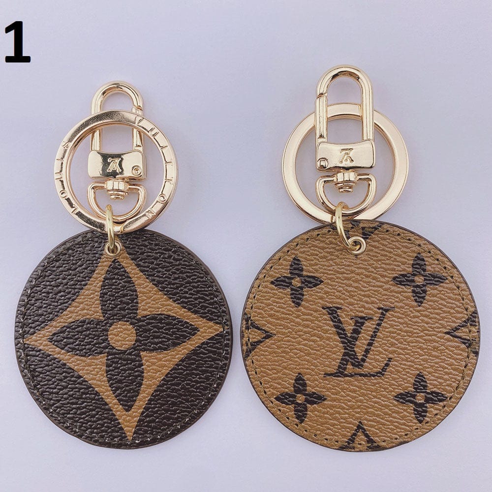 HypedEffects louis vuitton Rounded Leather Keychain | Bag Keychain