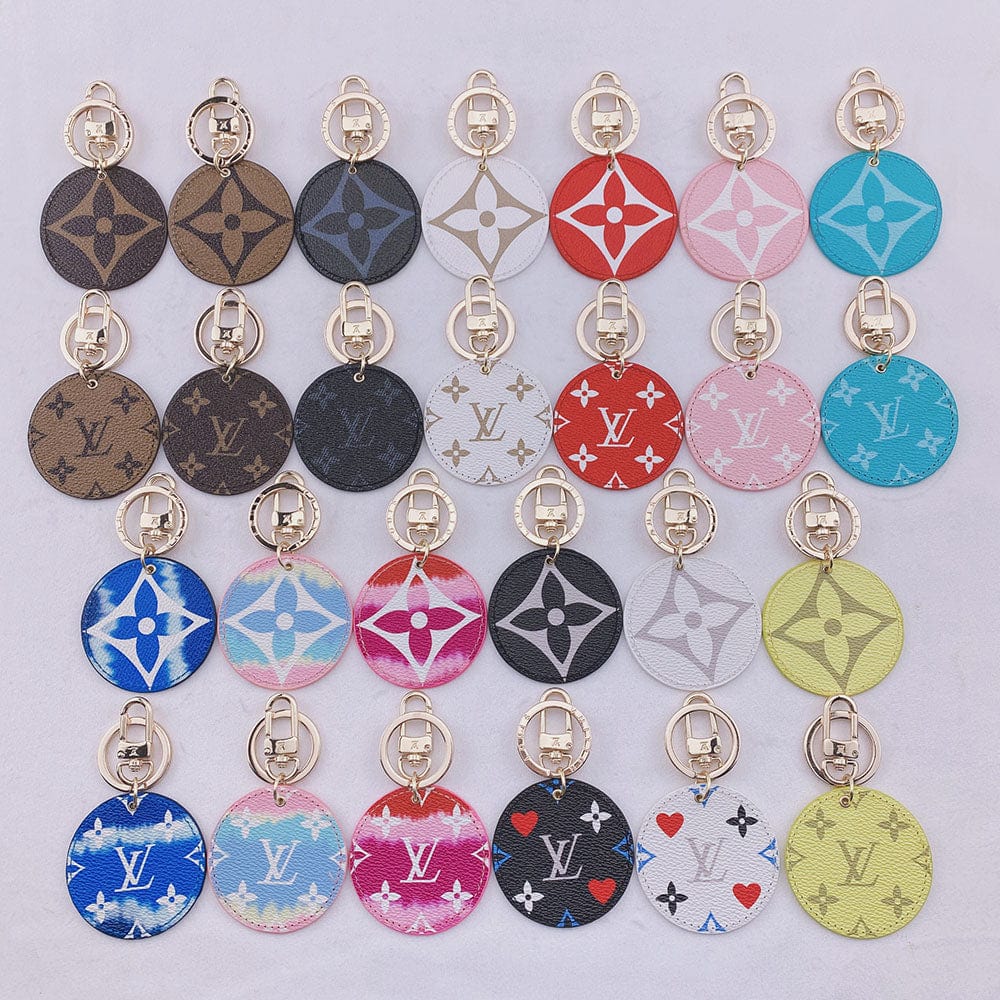 HypedEffects louis vuitton Rounded Leather Keychain | Bag Keychain
