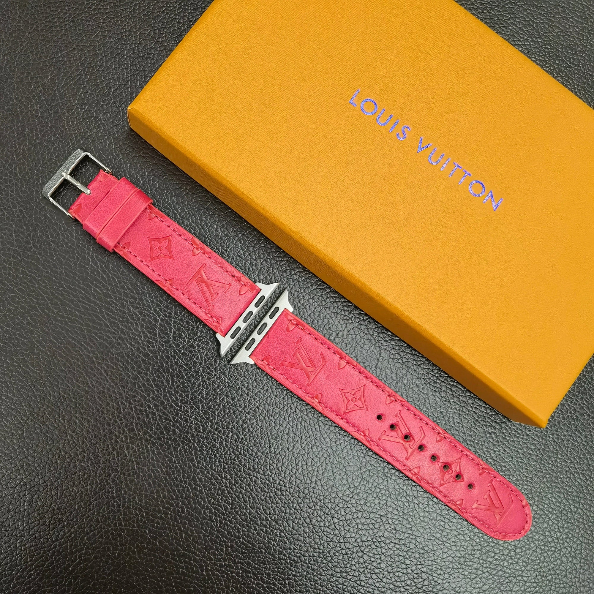 HypedEffects louis vuitton Textured Leather Watch Band 38/40/41/42/44/45/49 mm