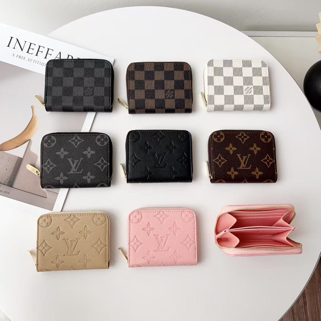 HypedEffects louis vuitton Zip Around Mini Wallet Card Holder Collection