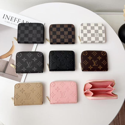 HypedEffects louis vuitton Zip Around Mini Wallet Card Holder Collection