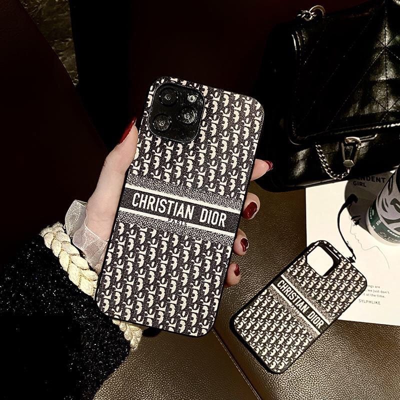 HypedEffects Luxurious Christian Dior Leather Phone Case For Huawei