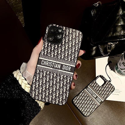 HypedEffects Luxurious Christian Dior Leather Phone Case For Huawei
