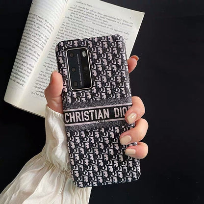 HypedEffects Luxurious Christian Dior Leather Phone Case For Huawei