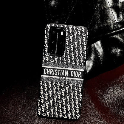 HypedEffects Luxurious Christian Dior Leather Phone Case For Huawei