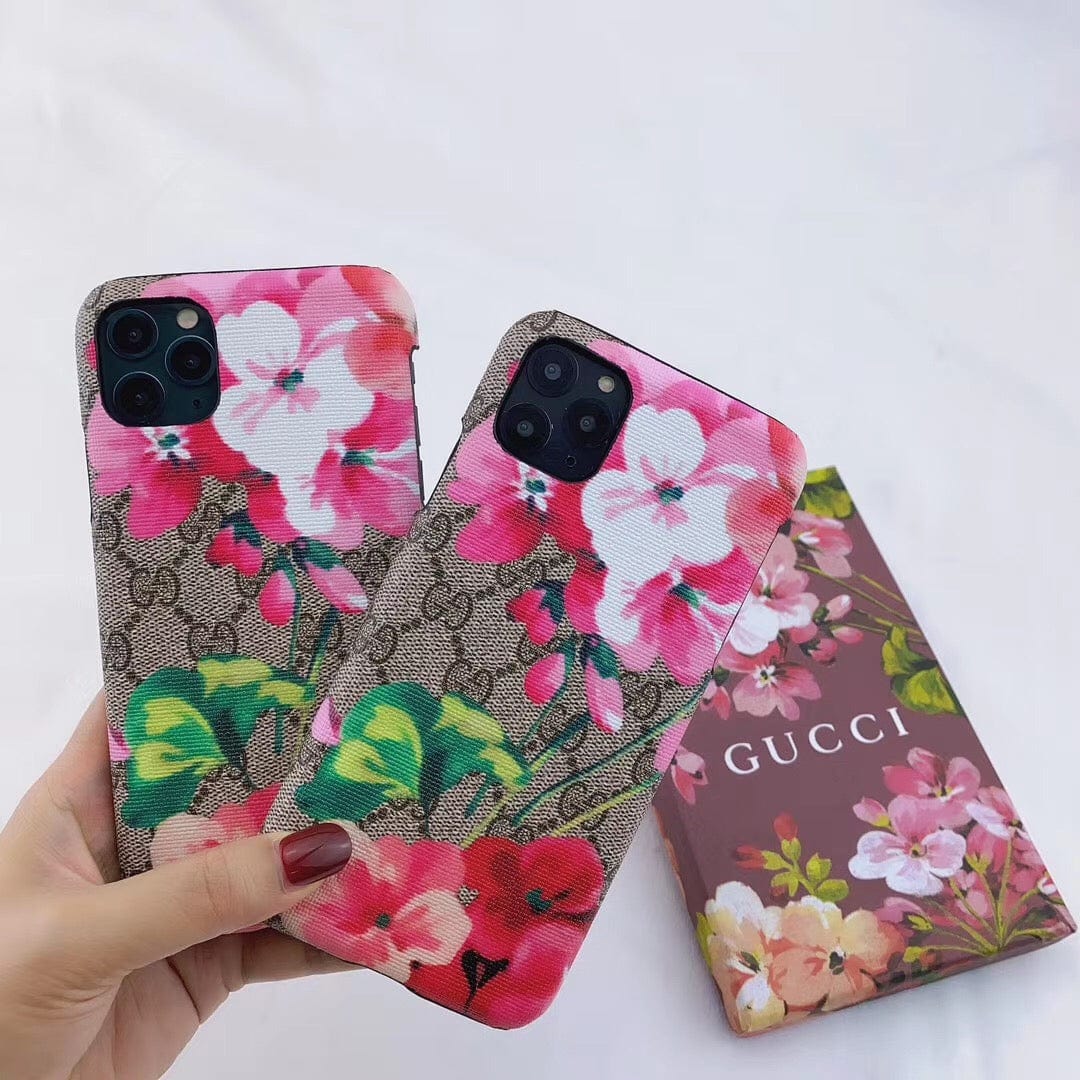 HypedEffects Luxurious gucci Blooms Leather Phone Case Cover For Huawei