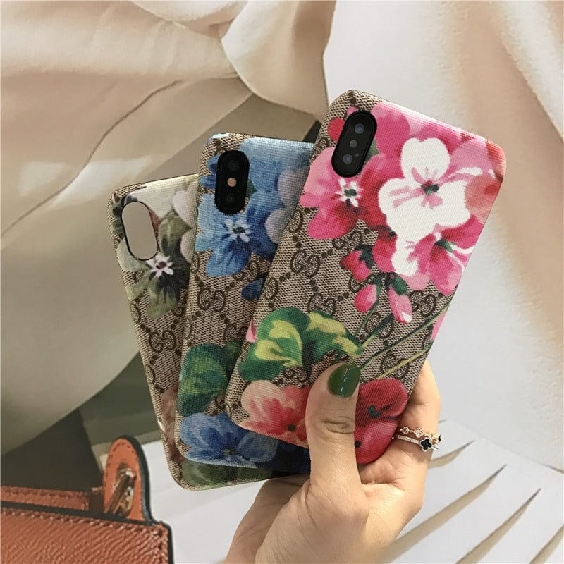 HypedEffects Luxurious gucci Blooms Leather Phone Case Cover For Huawei