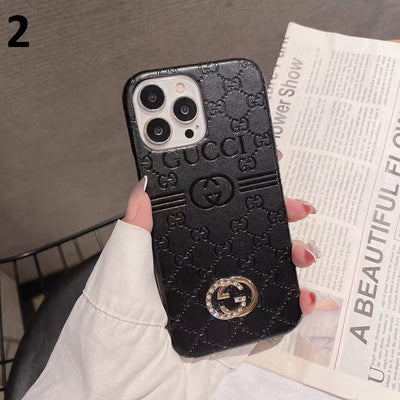 HypedEffects Luxurious gucci Leather Case for iPhone 17 | iPhone 16 | iPhone 15