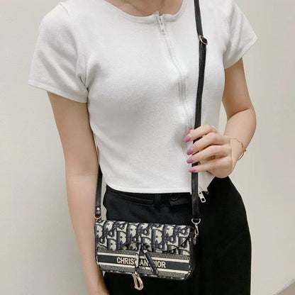 HypedEffects Luxury Christian Dior Leather Phone Bag For Mobile Phones