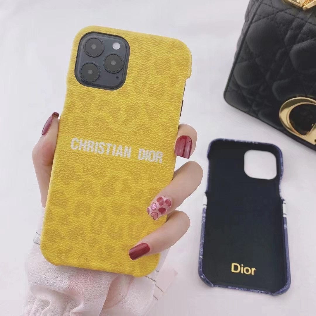 HypedEffects Luxury Christian Dior Leather Phone Case For Huawei