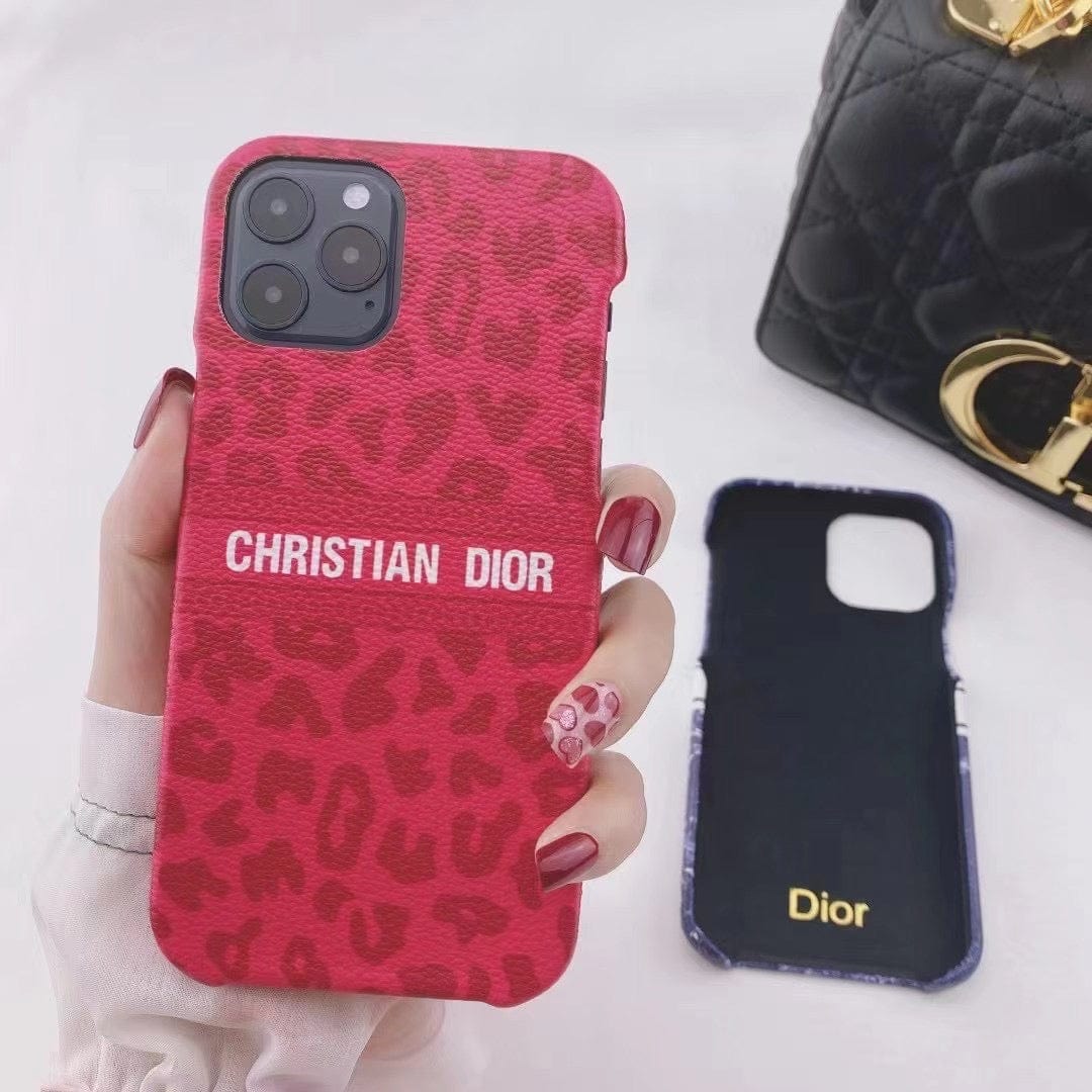 HypedEffects Luxury Christian Dior Leather Phone Case For Huawei