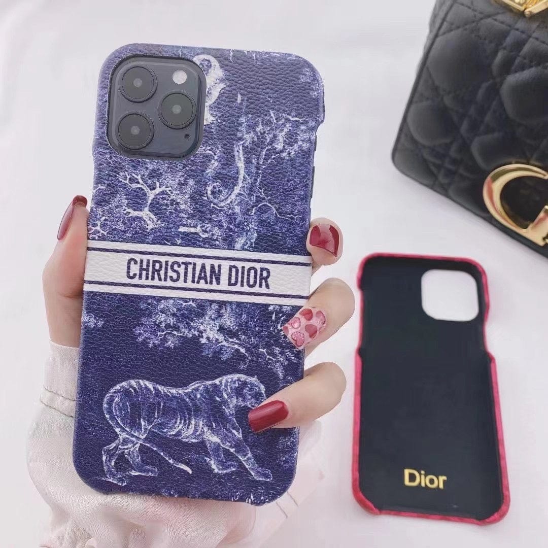 HypedEffects Luxury Christian Dior Leather Phone Case For Huawei