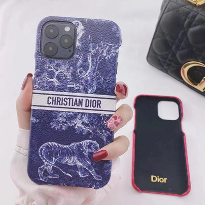 HypedEffects Luxury Christian Dior Leather Phone Case For Huawei