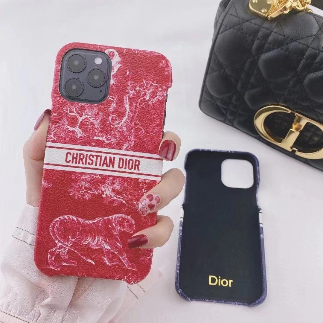 HypedEffects Luxury Christian Dior Leather Phone Case For Huawei