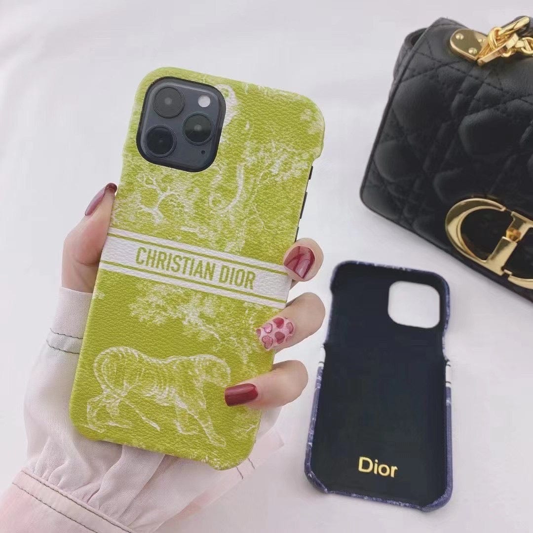 HypedEffects Luxury Christian Dior Leather Phone Case For Huawei