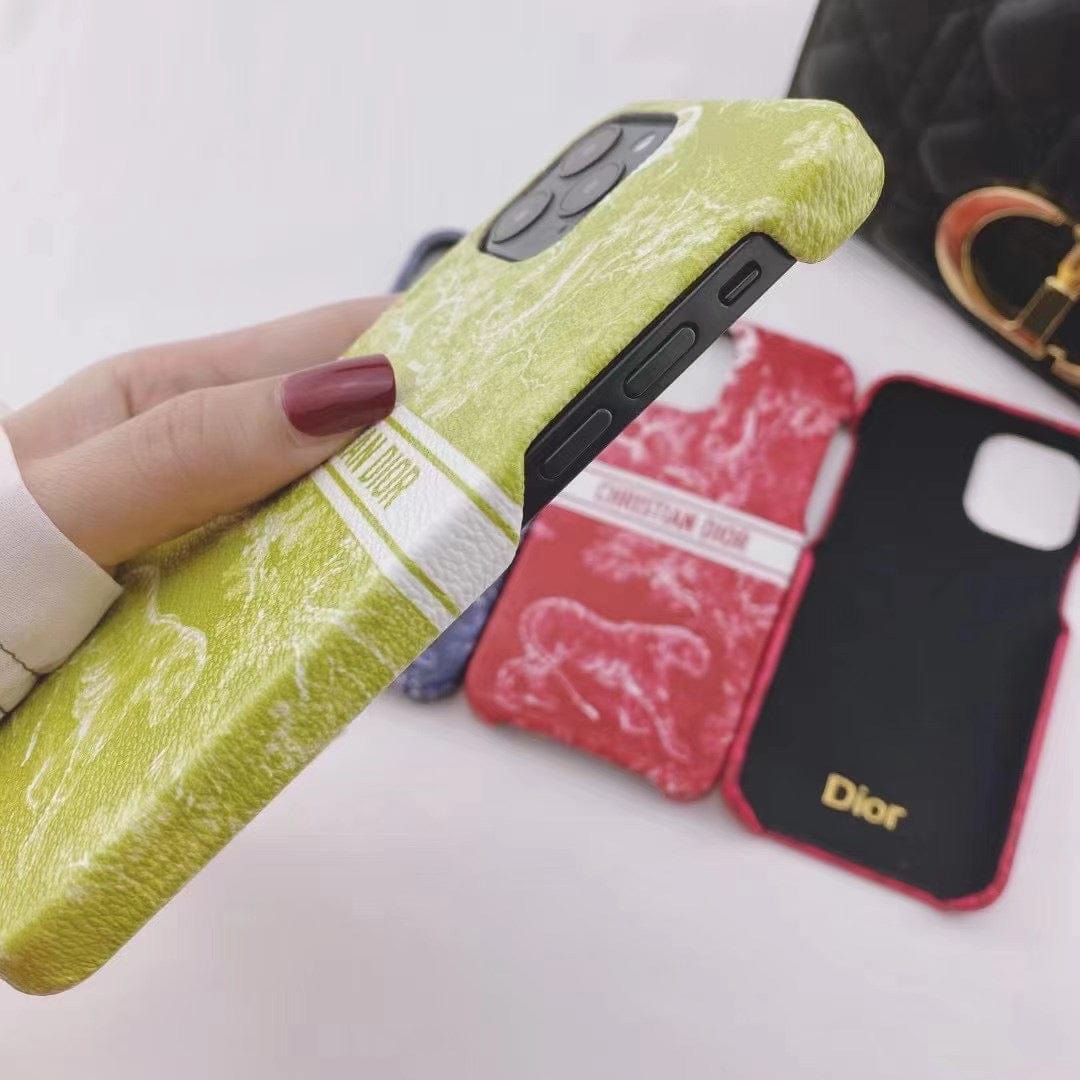HypedEffects Luxury Christian Dior Leather Phone Case For Huawei