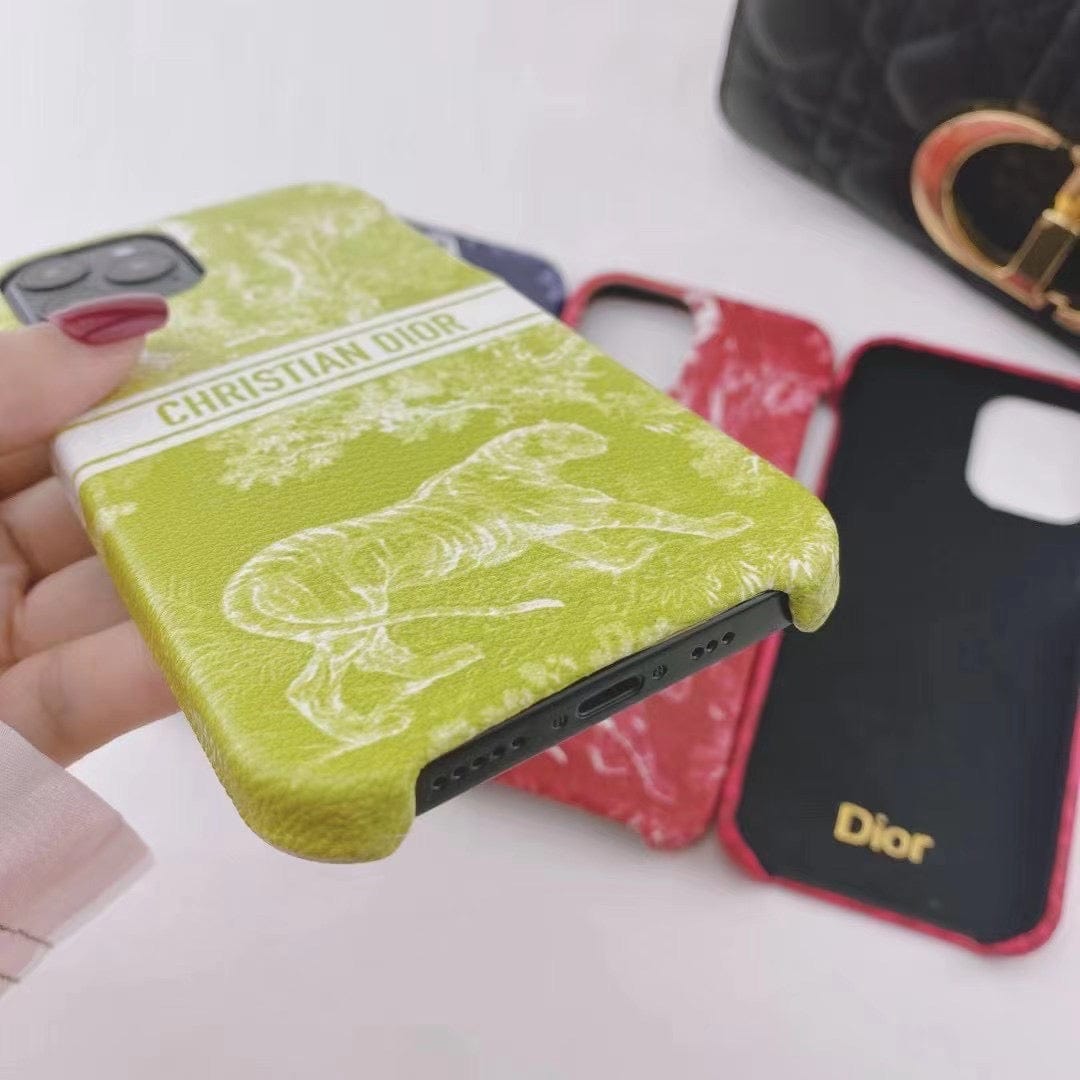 HypedEffects Luxury Christian Dior Leather Phone Case For Huawei