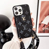 HypedEffects LV Monogram iPhone Case with Wrist Strap and Pouch | Luxury and Functionality