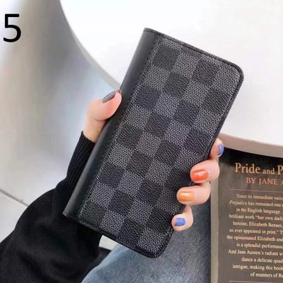 HypedEffects New Leather louis vuitton and gucci Folio Cases for iPhone 15