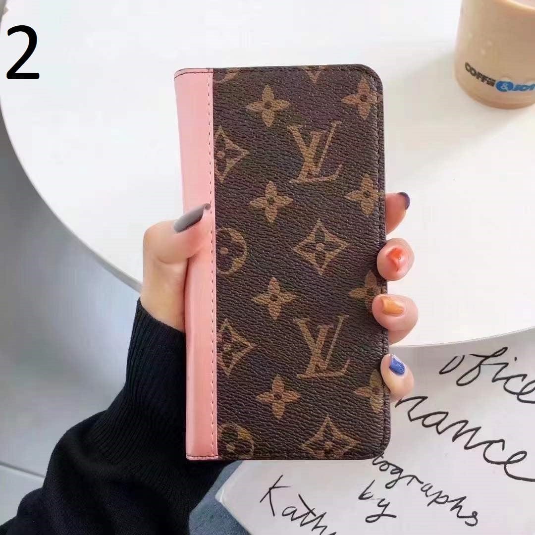 HypedEffects New Leather louis vuitton and gucci Folio Cases for iPhone 15