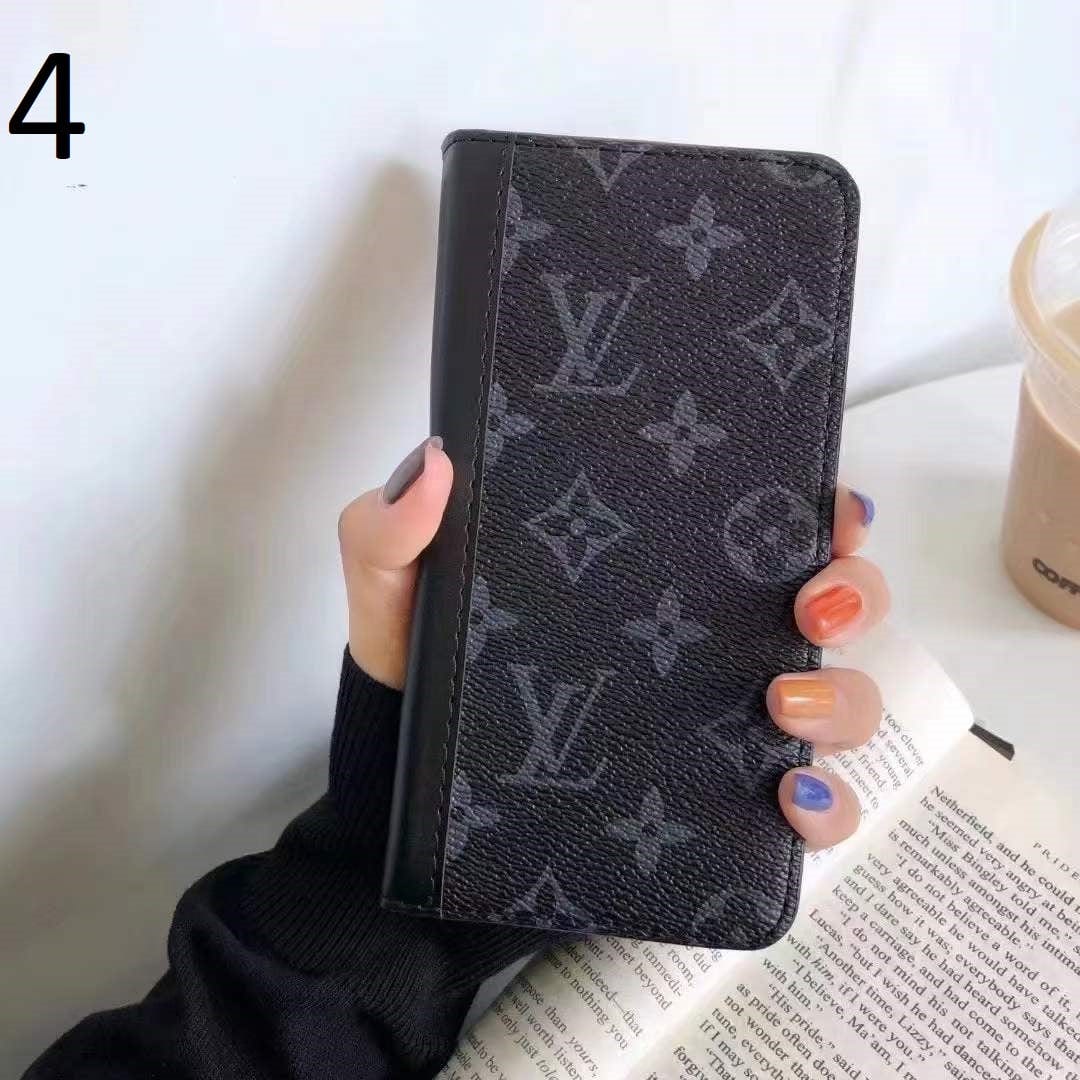 HypedEffects New Leather louis vuitton and gucci Folio Cases for iPhone 15