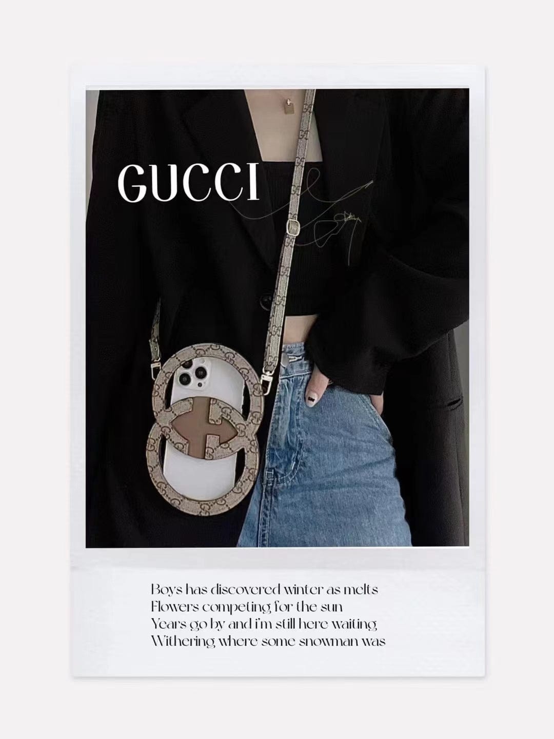 HypedEffects New Luxury gucci Crossbody Phone Holder Bag/wallet