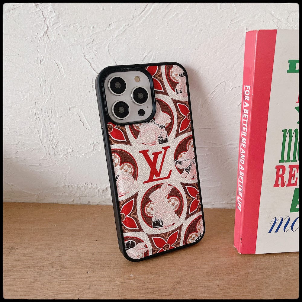 HypedEffects Red and Pink louis vuitton Samsung Cases