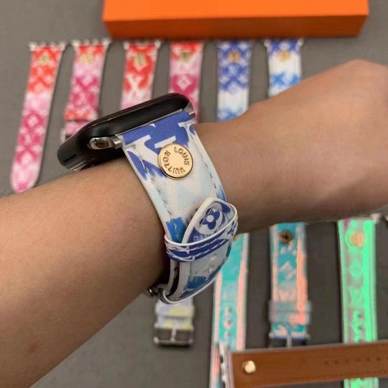 HypedEffects Smooth Leather louis vuitton Watch Band 38/40/41/42/44/45/49 mm