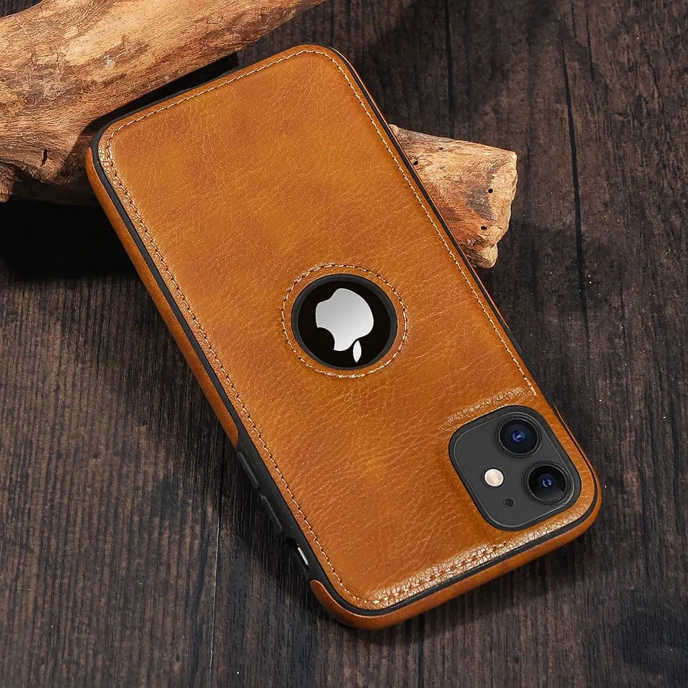 HypedEffects Solid Color PU Leather Phone Case For iPhones