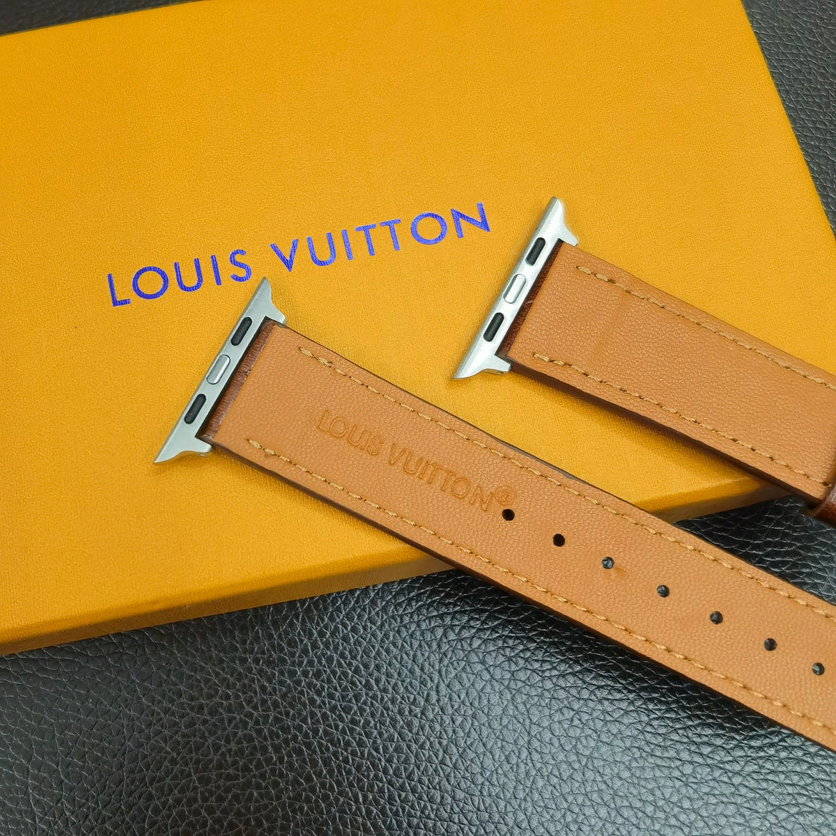 HypedEffects Textured Leather louis vuitton Watch Band 38/40/41/42/44/45/49 mm
