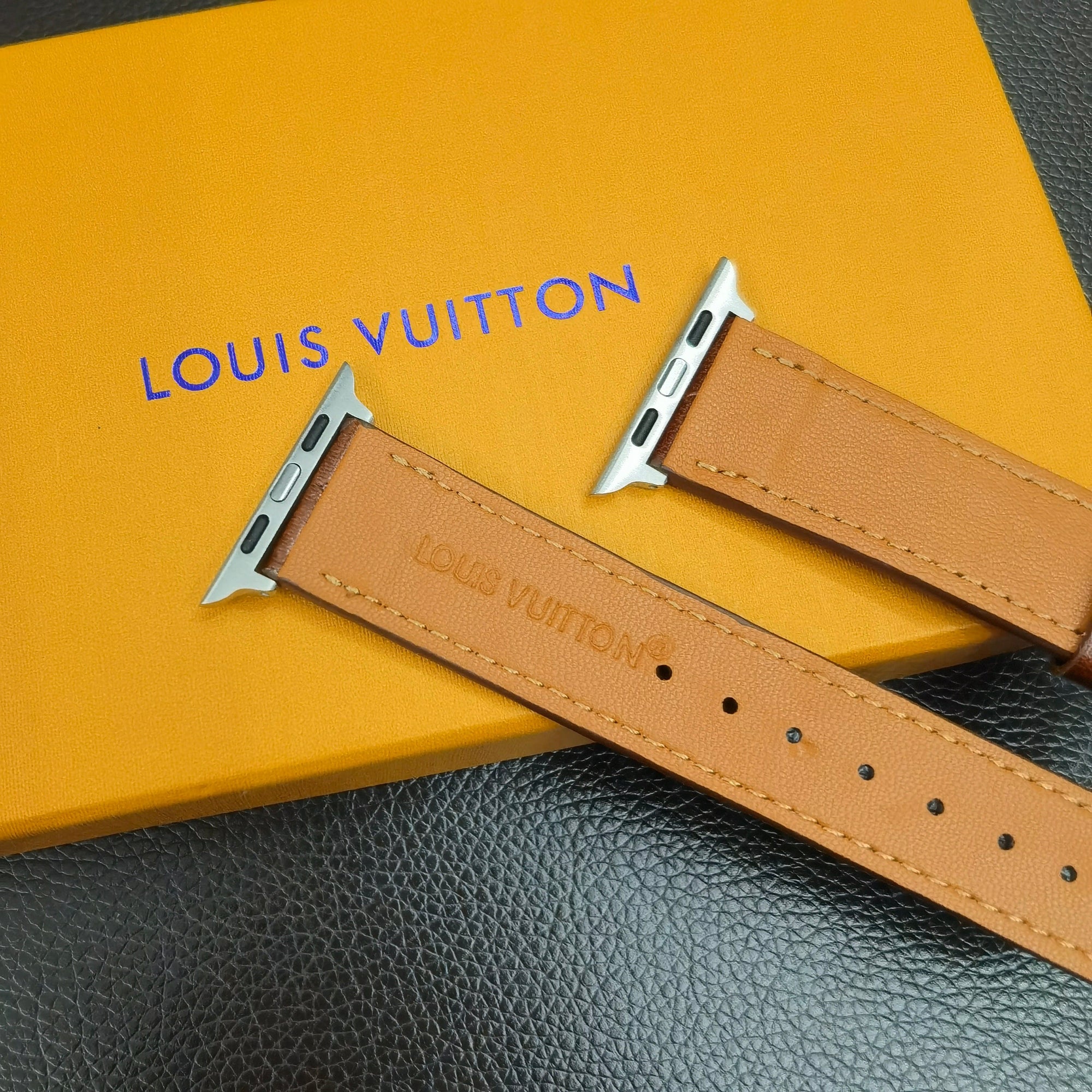 HypedEffects Textured Leather louis vuitton Watch Band 38/40/41/42/44/45/49 mm
