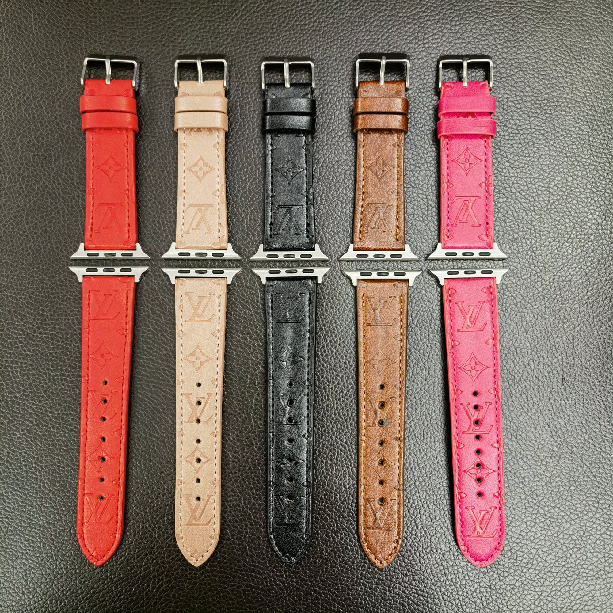 HypedEffects Textured Leather louis vuitton Watch Band 38/40/41/42/44/45/49 mm