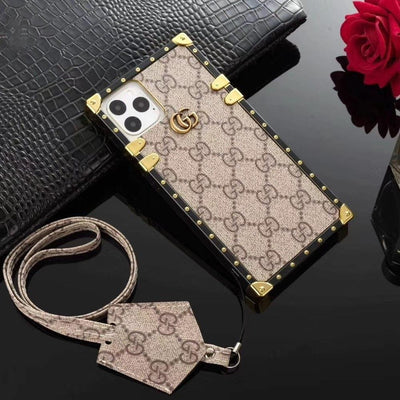Tunde Store 2024 Gucci Leather Case for iPhone 16